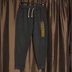 Abercrombie men’s joggers size S, blue-grey color